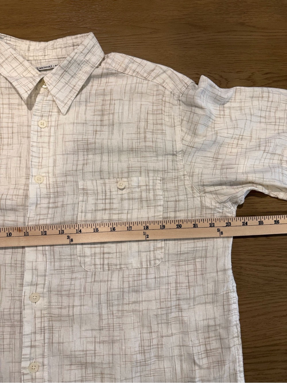 Chereskin Washable Linen Button Up Camp Shirt XL Coastal Minimalist Dadcore - Picture 5 of 7